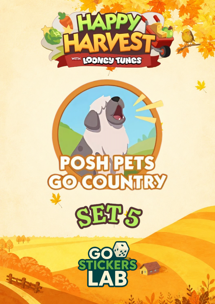 Set 5 - Posh Pets Go Country