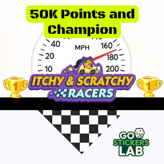 Itchy & Scratchy Racers – 3 Carry 1 Service | 50K Points and Champion Guaranteed